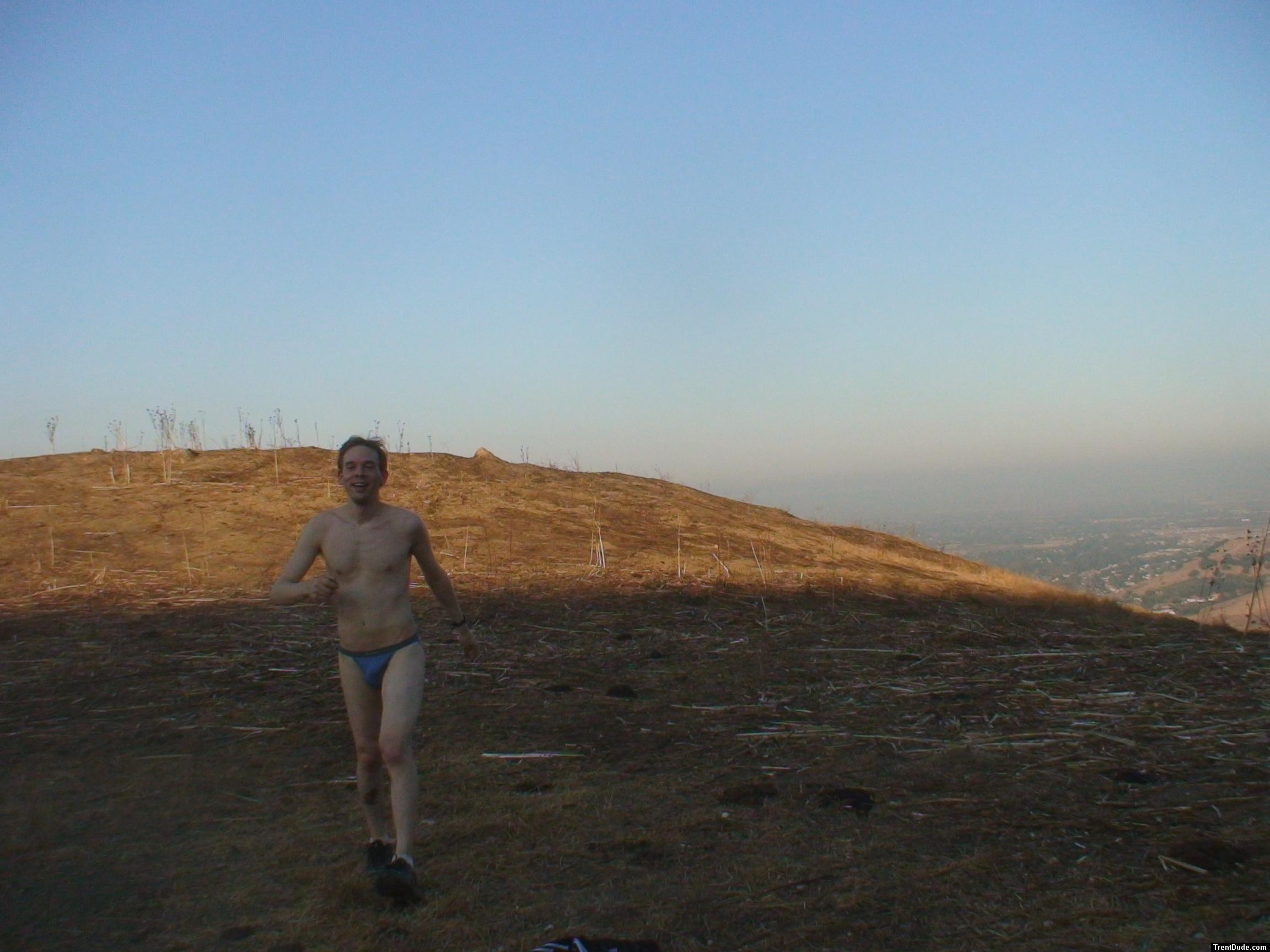 Running in a string bikini