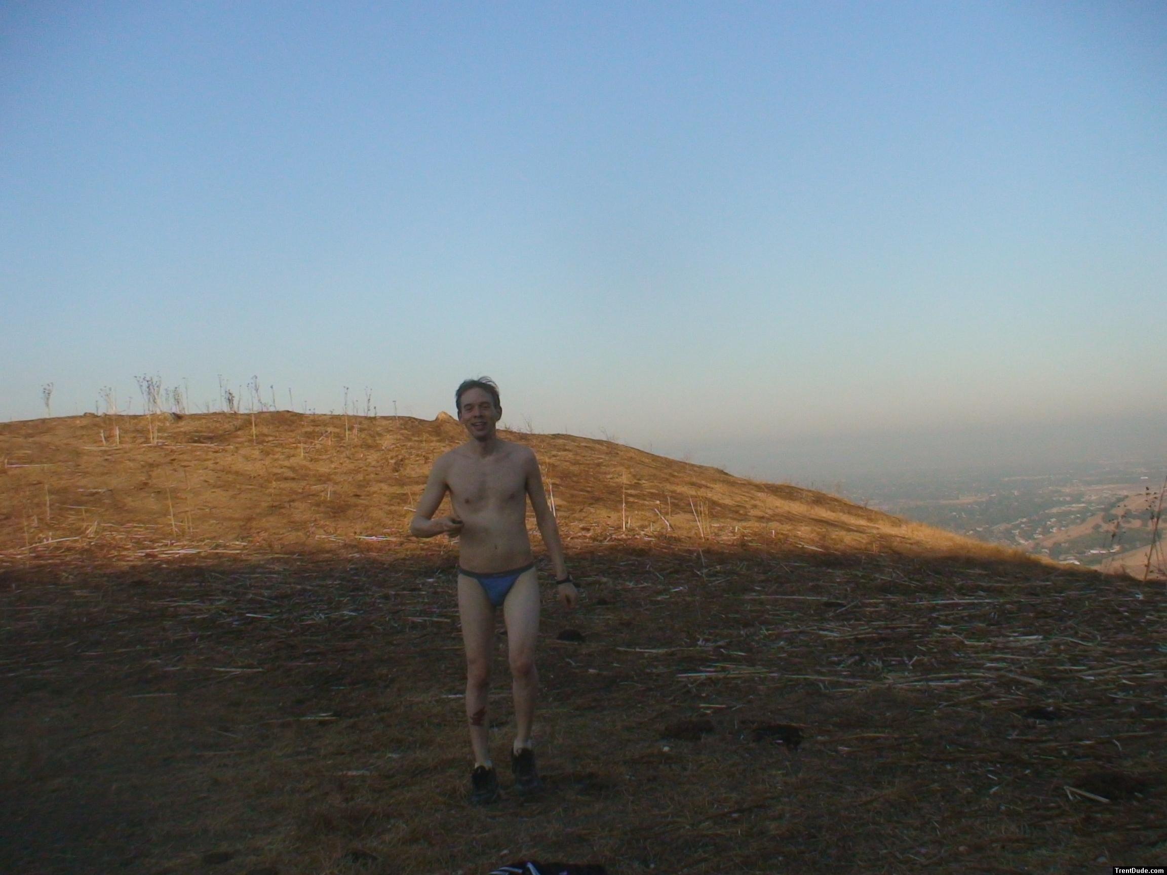 Running in a string bikini