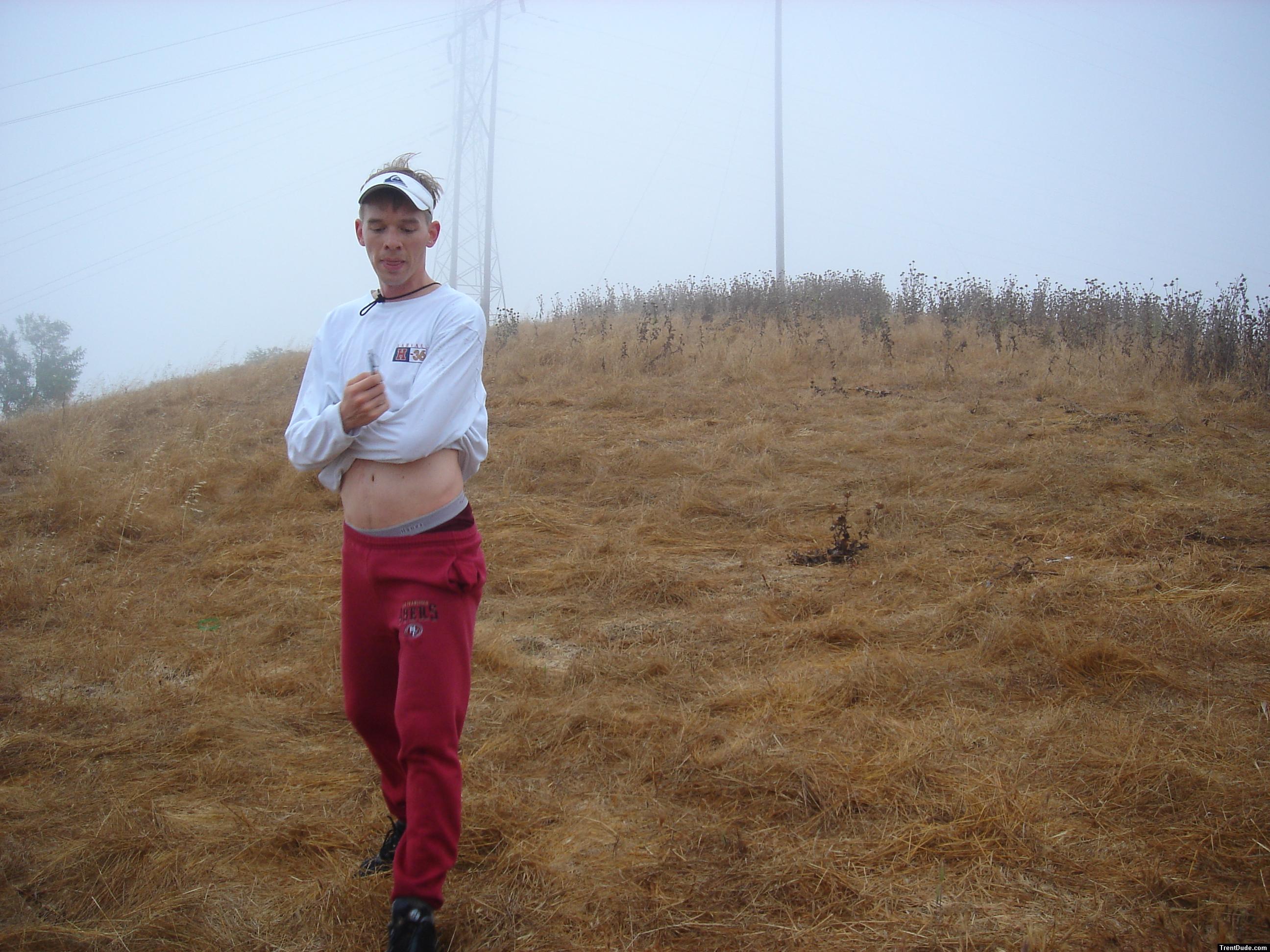 He needs to learn how to pull up his pants!