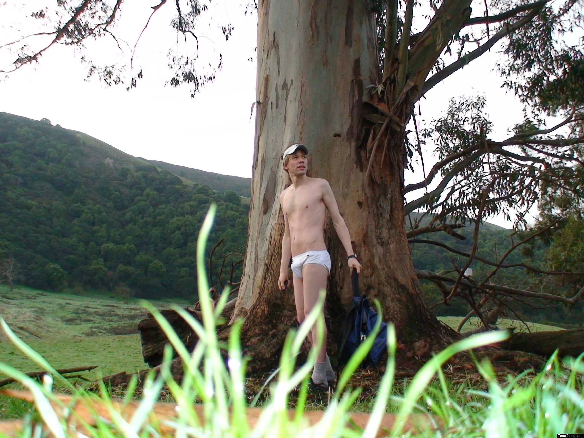 Trying to be a backpack model again