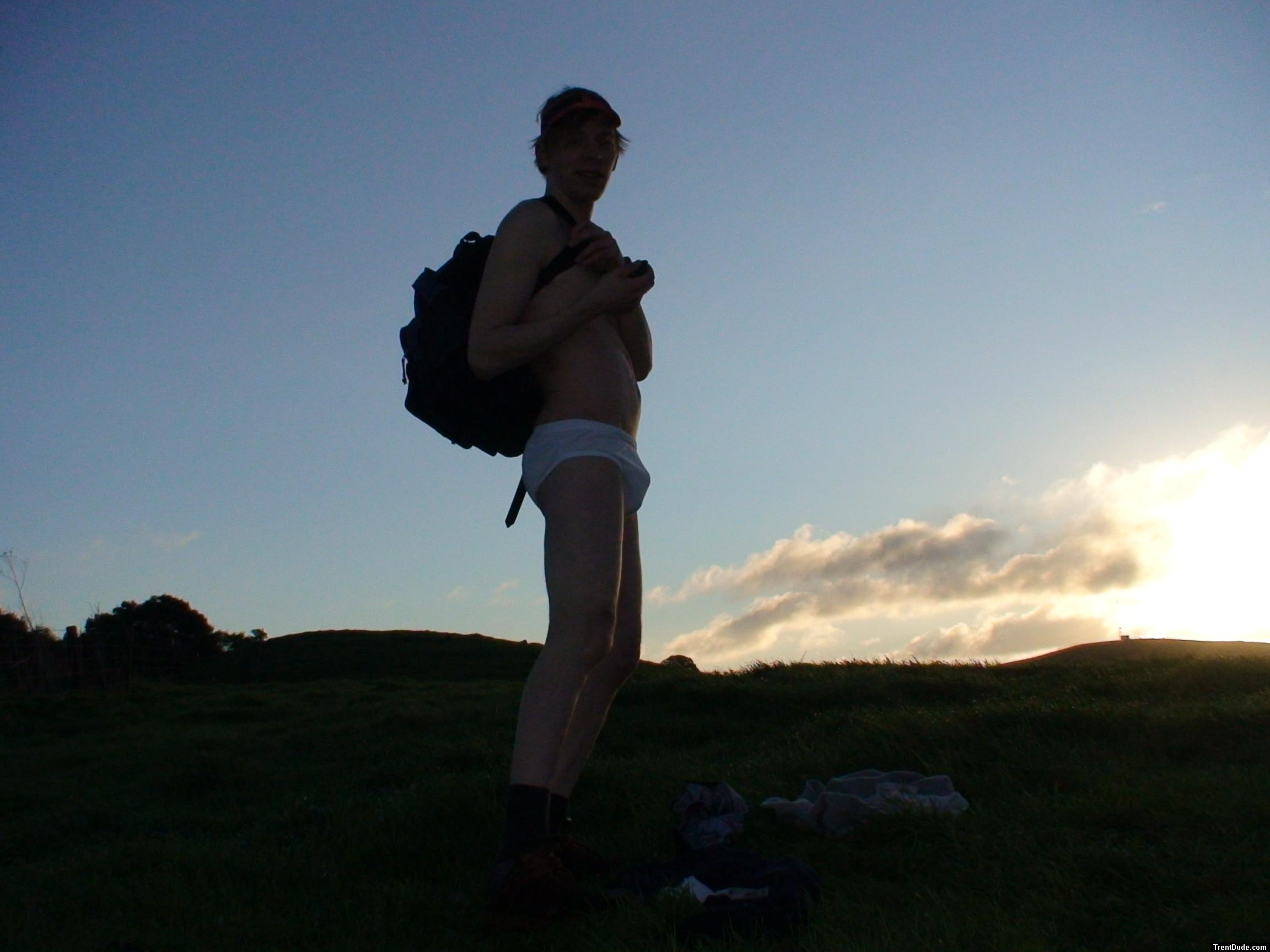 Are you going to walk to school like that?