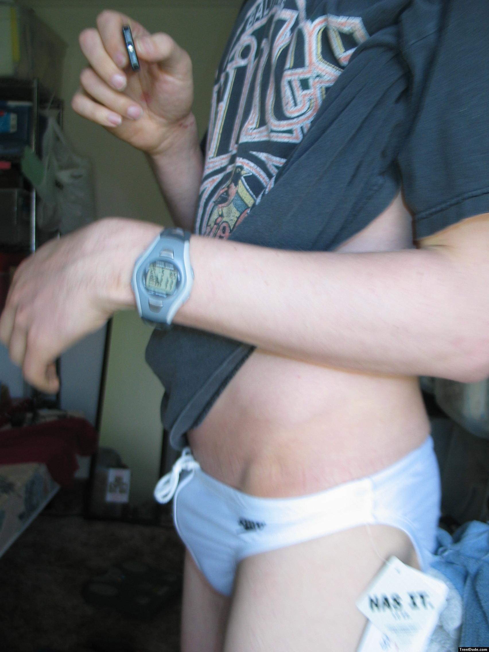 White speedo up close