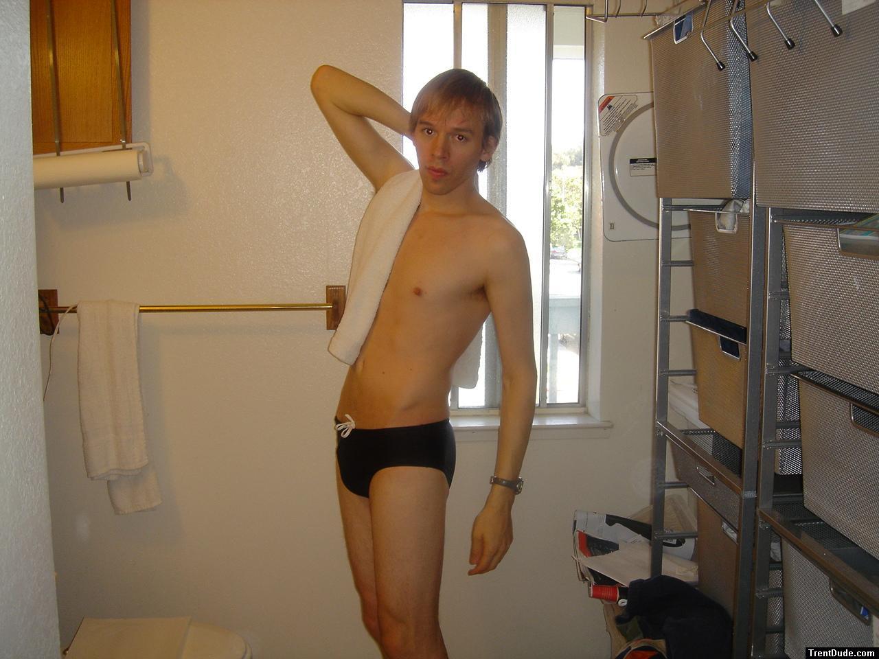 stretching out for the long swim