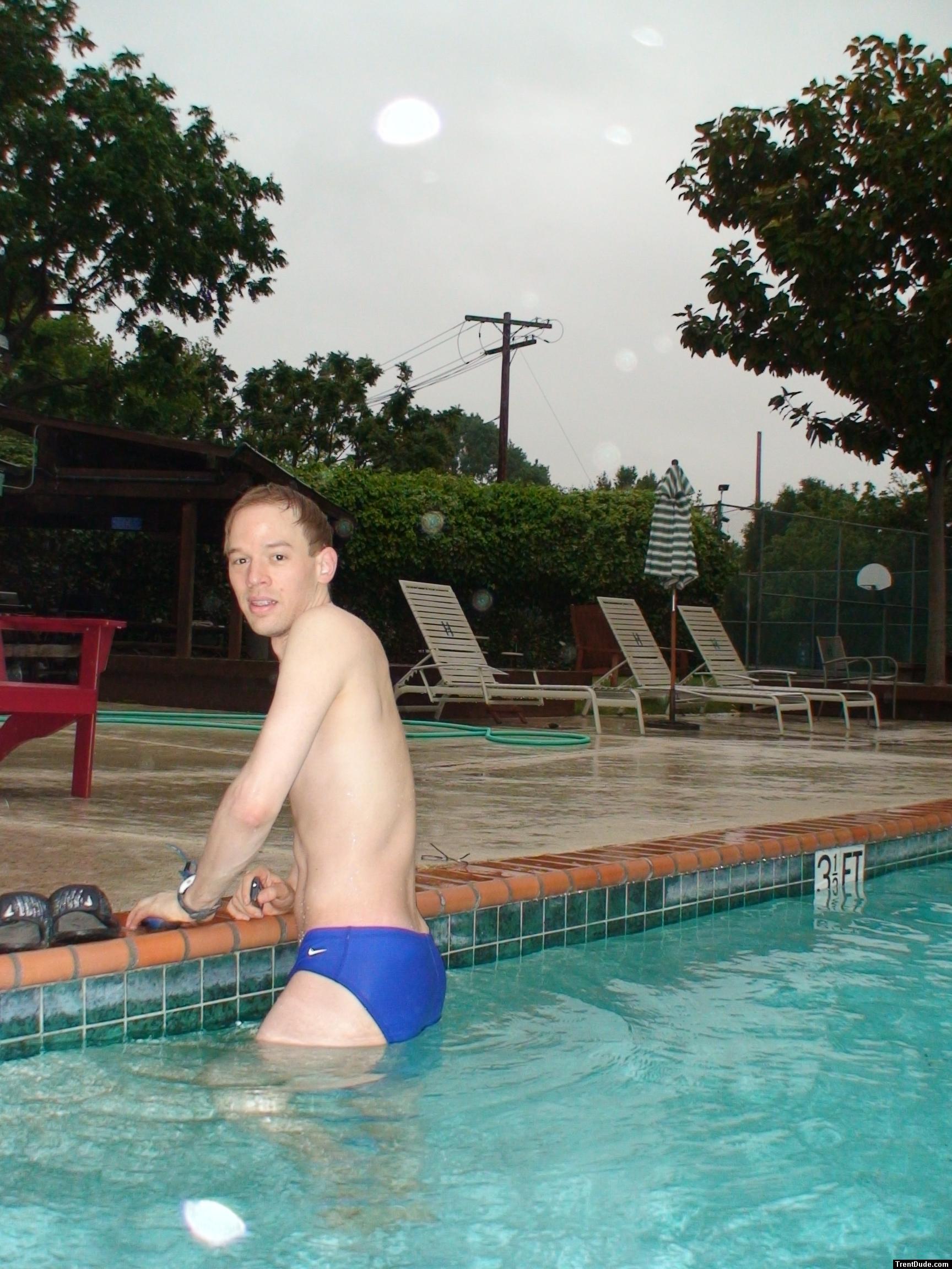 Blue Nike Speedos (back)