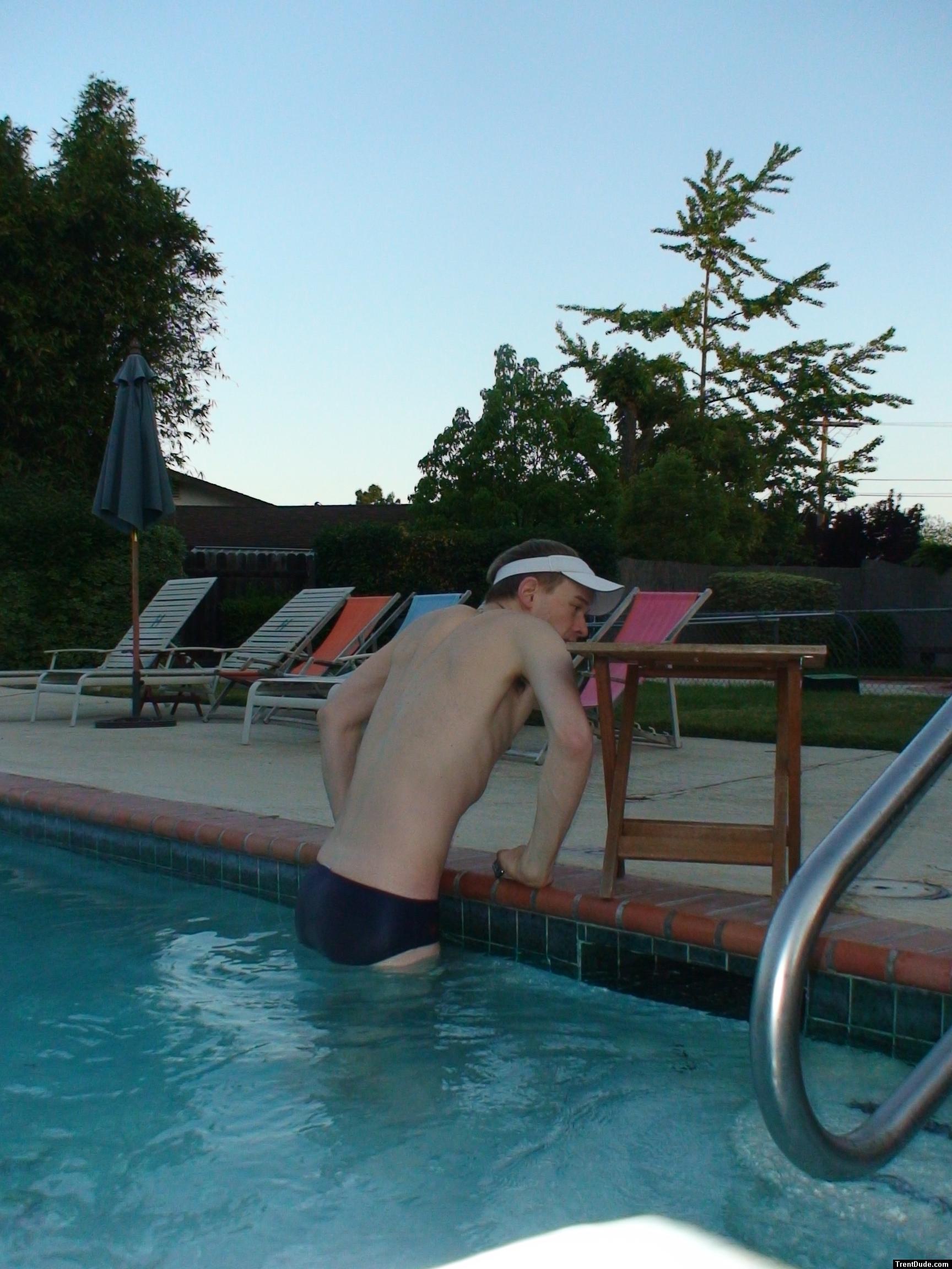 butt - Blue/Red stripes Speedo