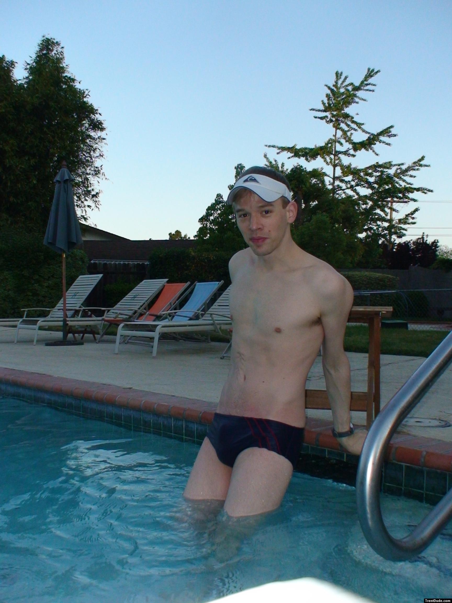 Blue/Red stripes Speedo