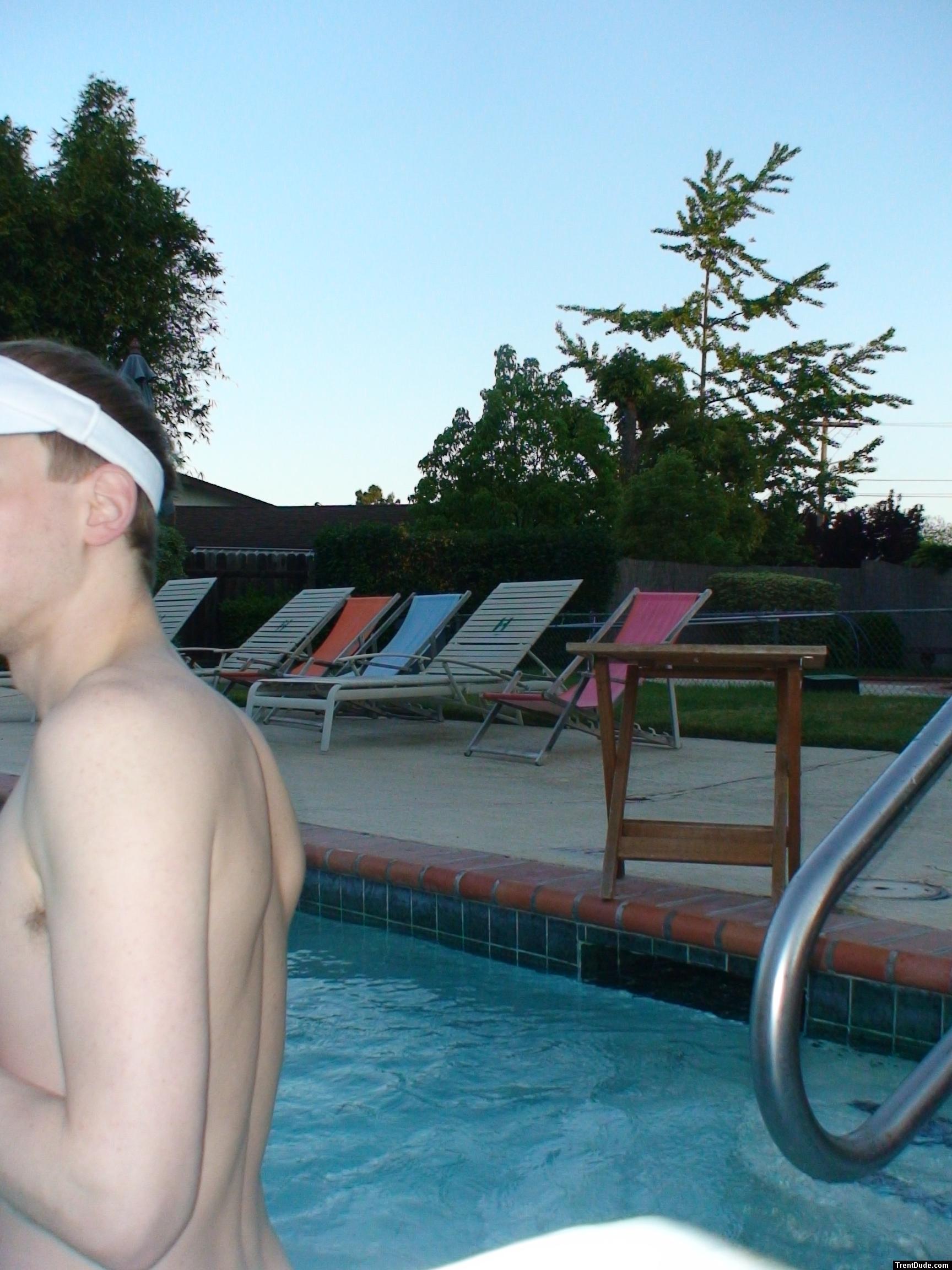back at the pool