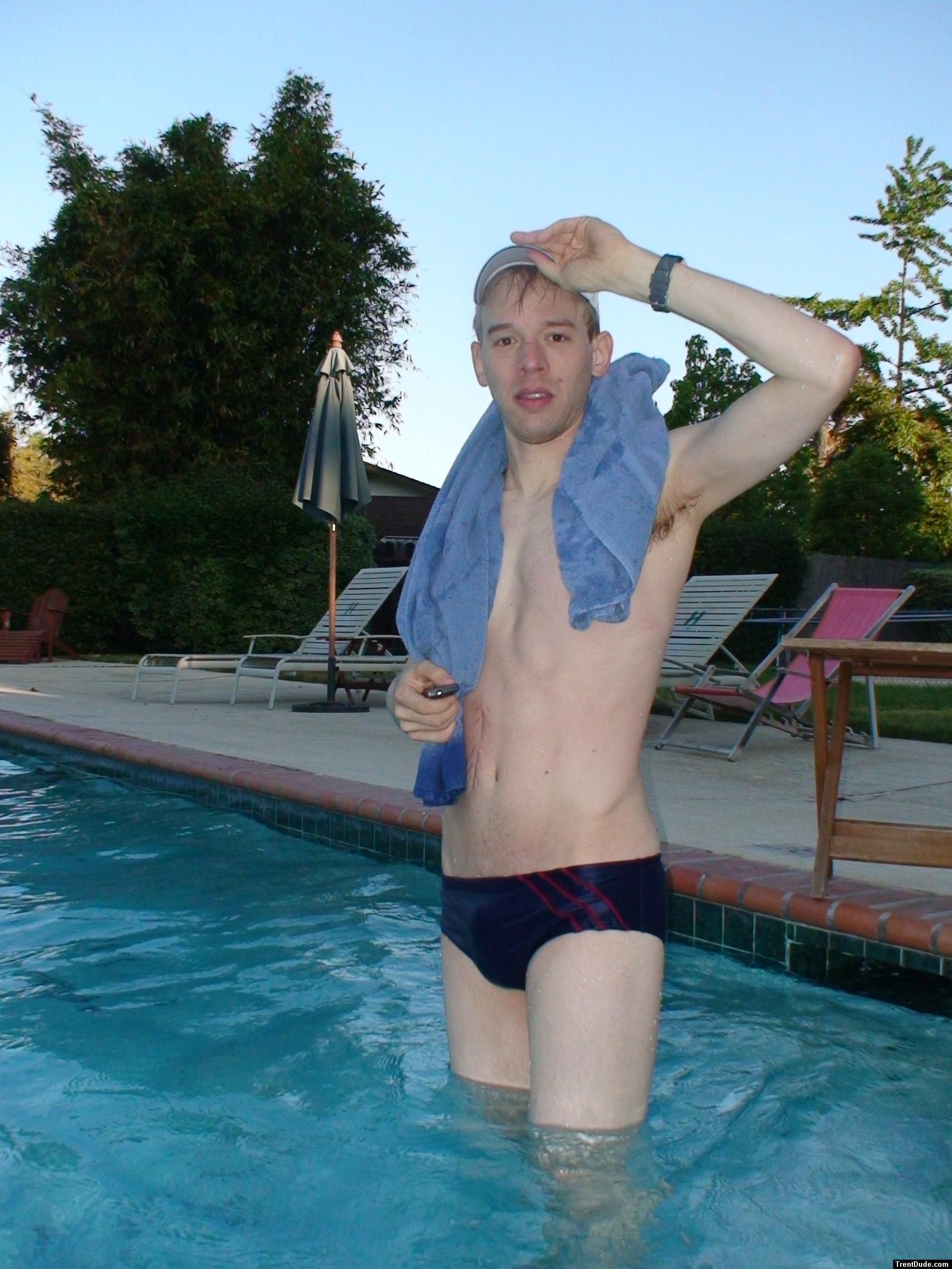 drying off after the workout