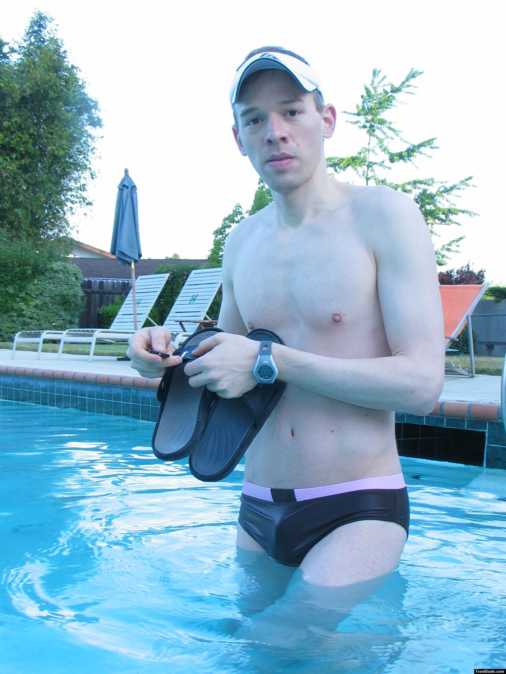 Ami Sanzuri Chocolate Low-Cut Swimsuit from InternationalJock.com (Front)