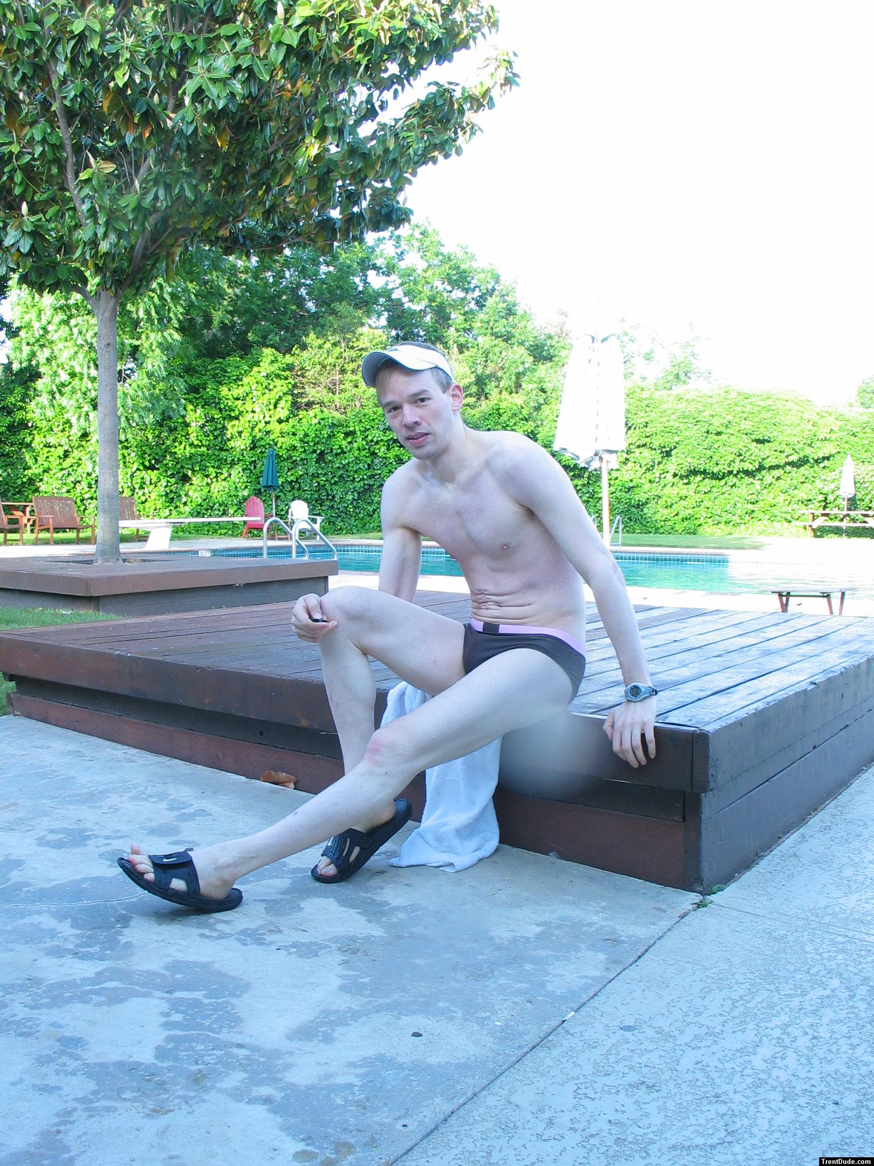 is he modeling his legs?