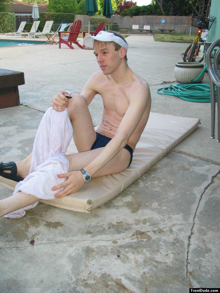 Wondering if his coach knows he is taking photos
