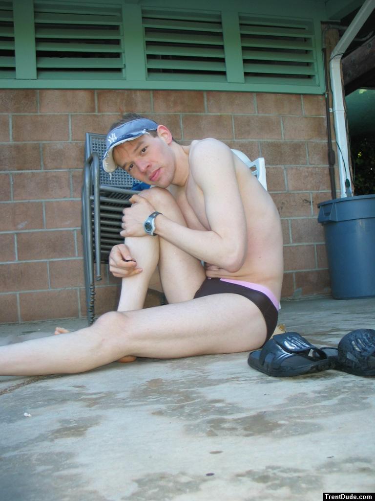 He likes to hug his leg (best)!