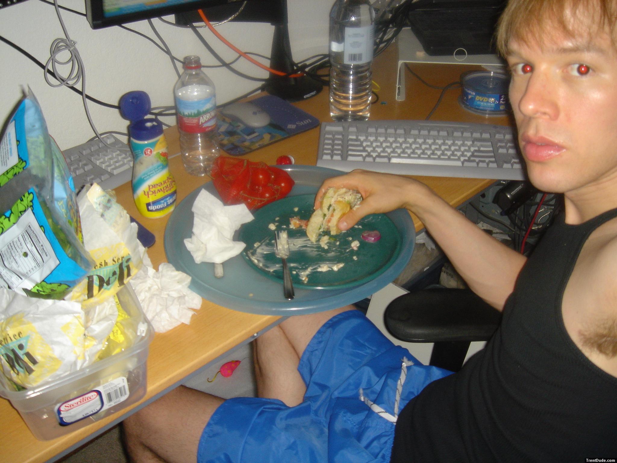 arm pit (eating lunch with a black wife beater shit) for sale