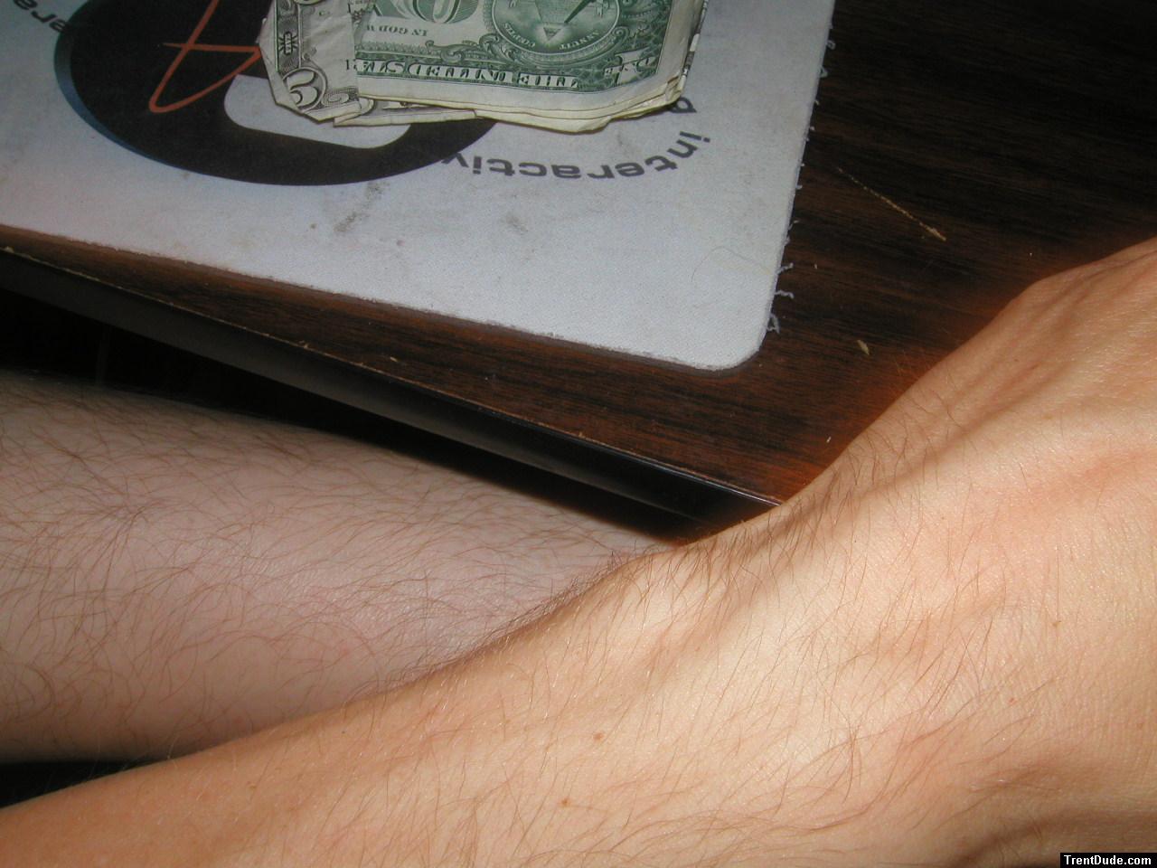 Arms (not feet)