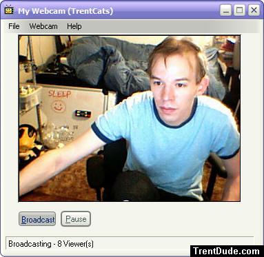 short haired dude in blue banana republic t-shirt yy