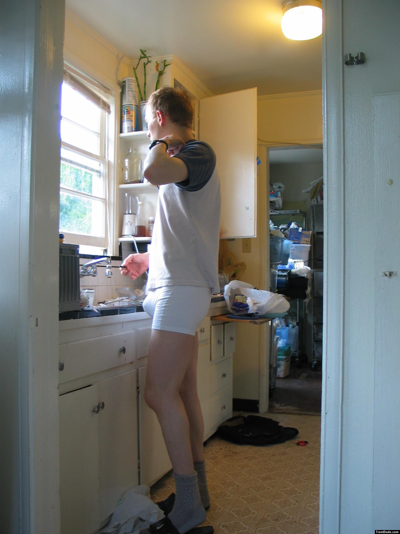 The sink is in the way