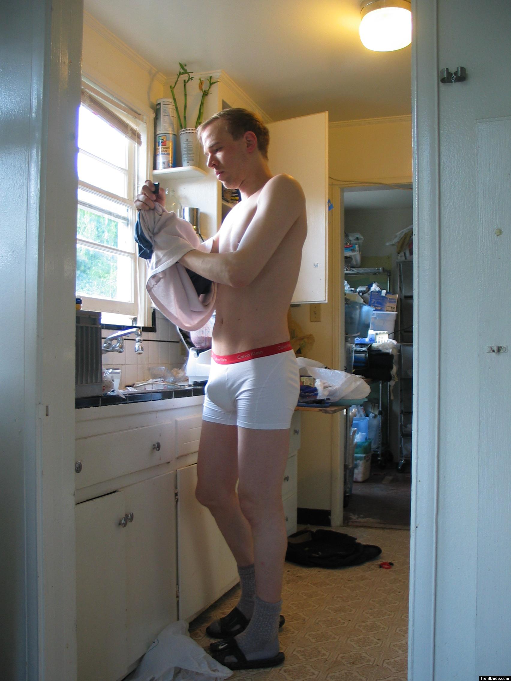 IN the kitchen