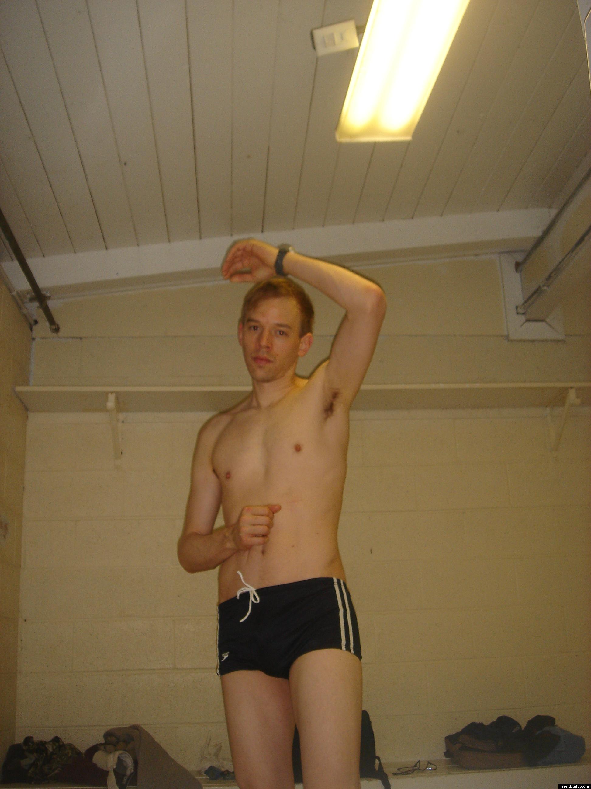 Trying on Speedo Square Leg (Training suit) (armpit)