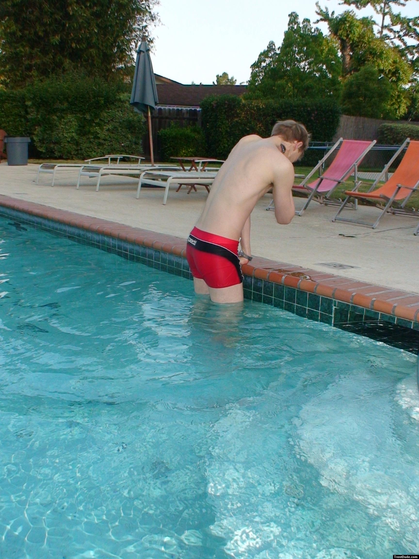 Red Speedo Curve Line Square Leg Trunk from InternationalJock.com (butt)!