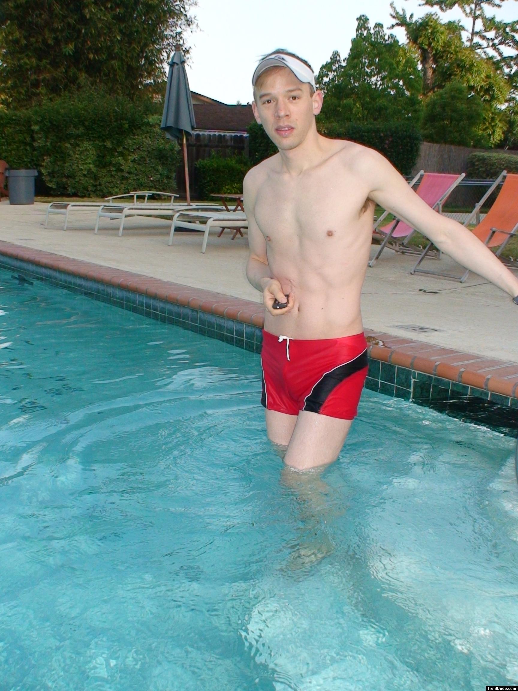 Red Speedo Curve Line Square Leg Trunk from InternationalJock.com (size L, for sale)!