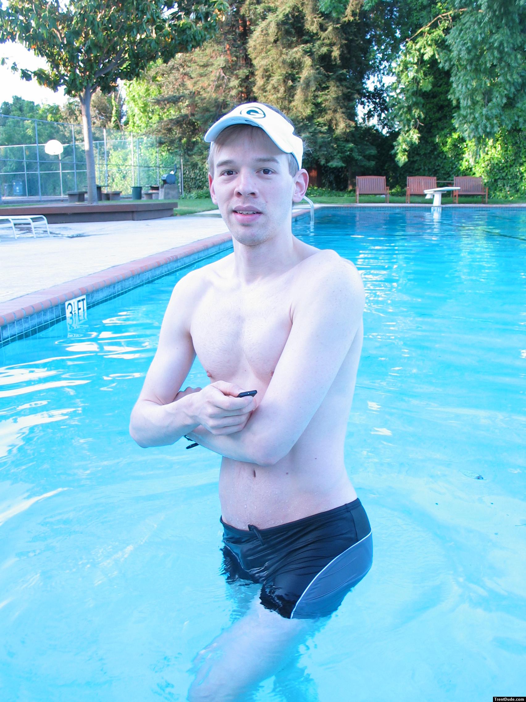 In the pool
