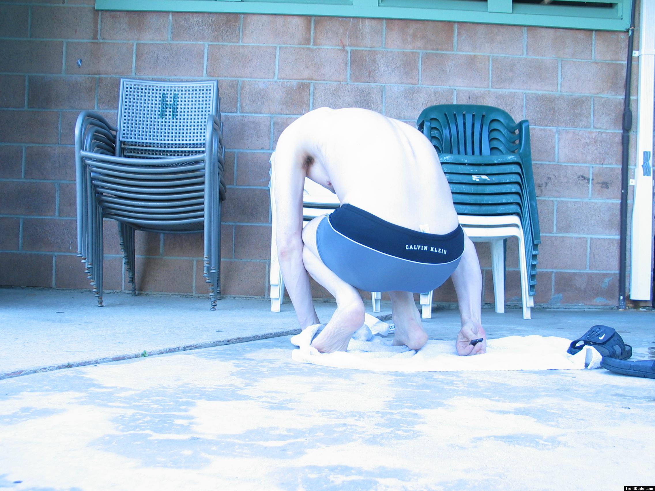 Wrinkled feet after swimming