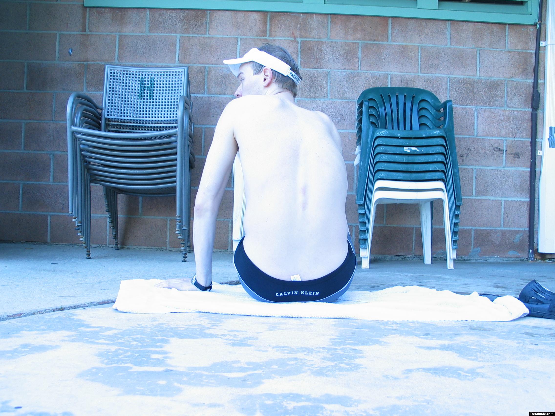 Calvin Klein logo on rear