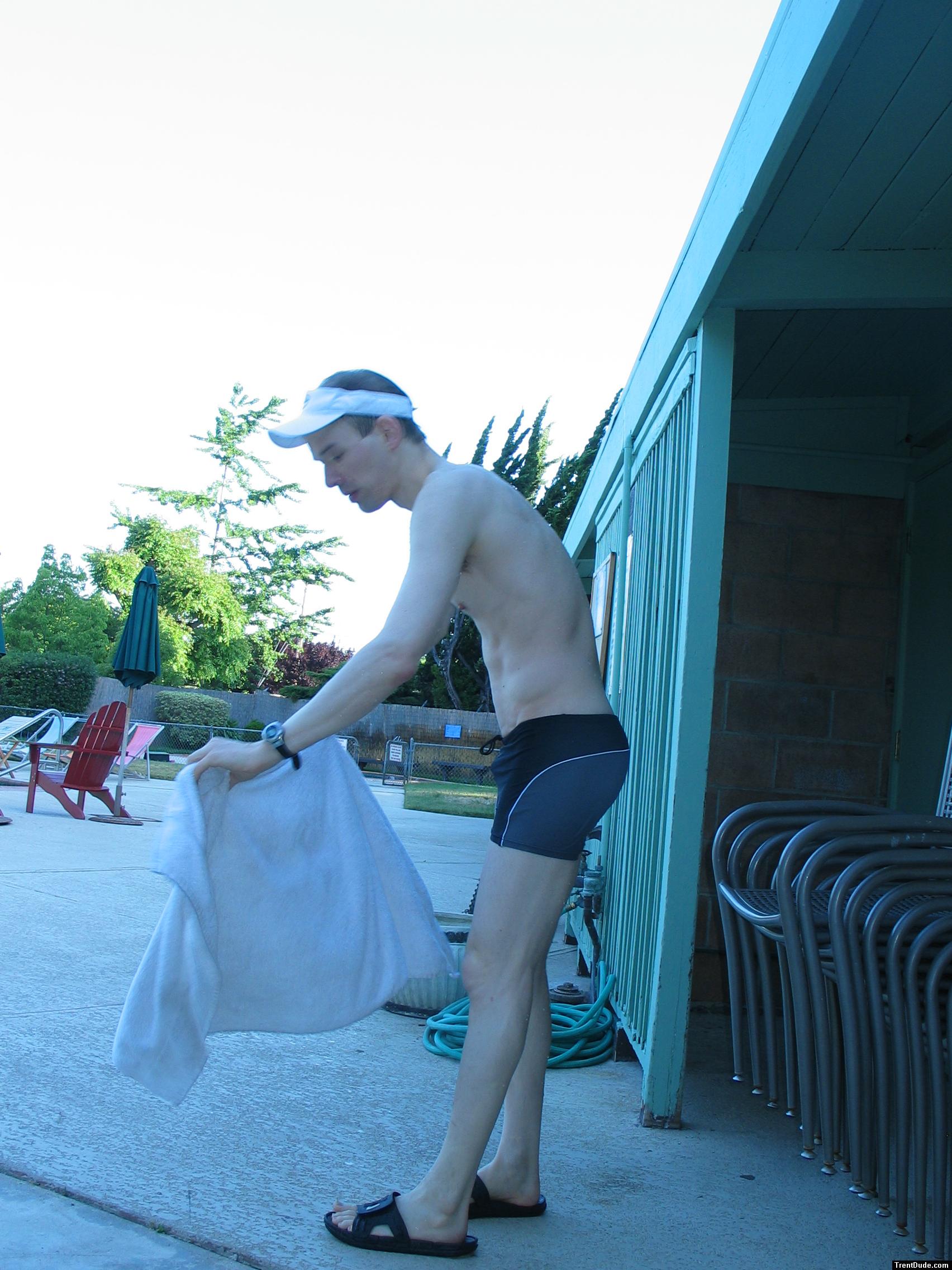 Throwing down a towel