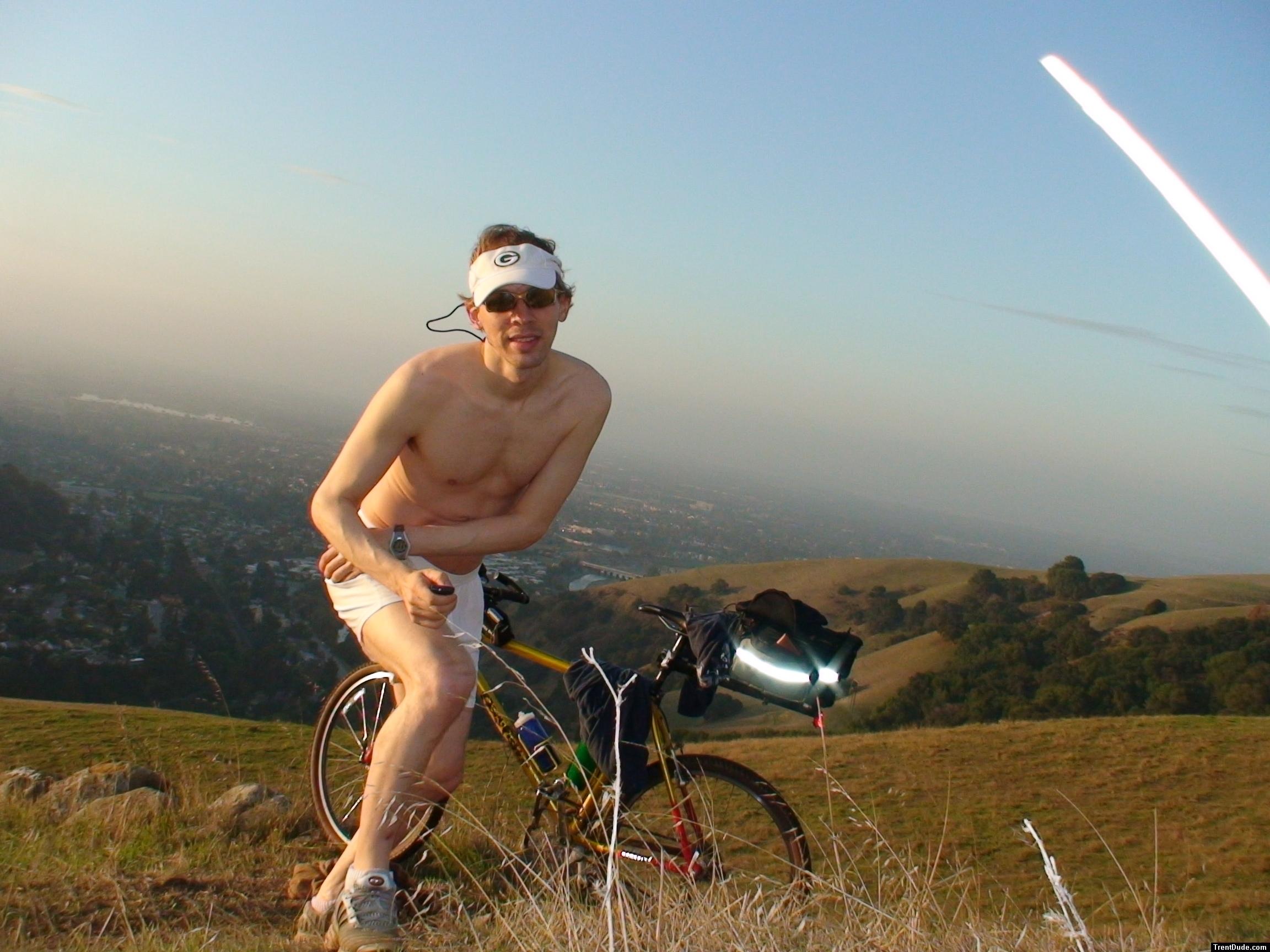 modeling his new white ExOfficio Boxers (white) - from REI.com