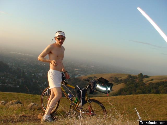 Does he always bike in his boxers?