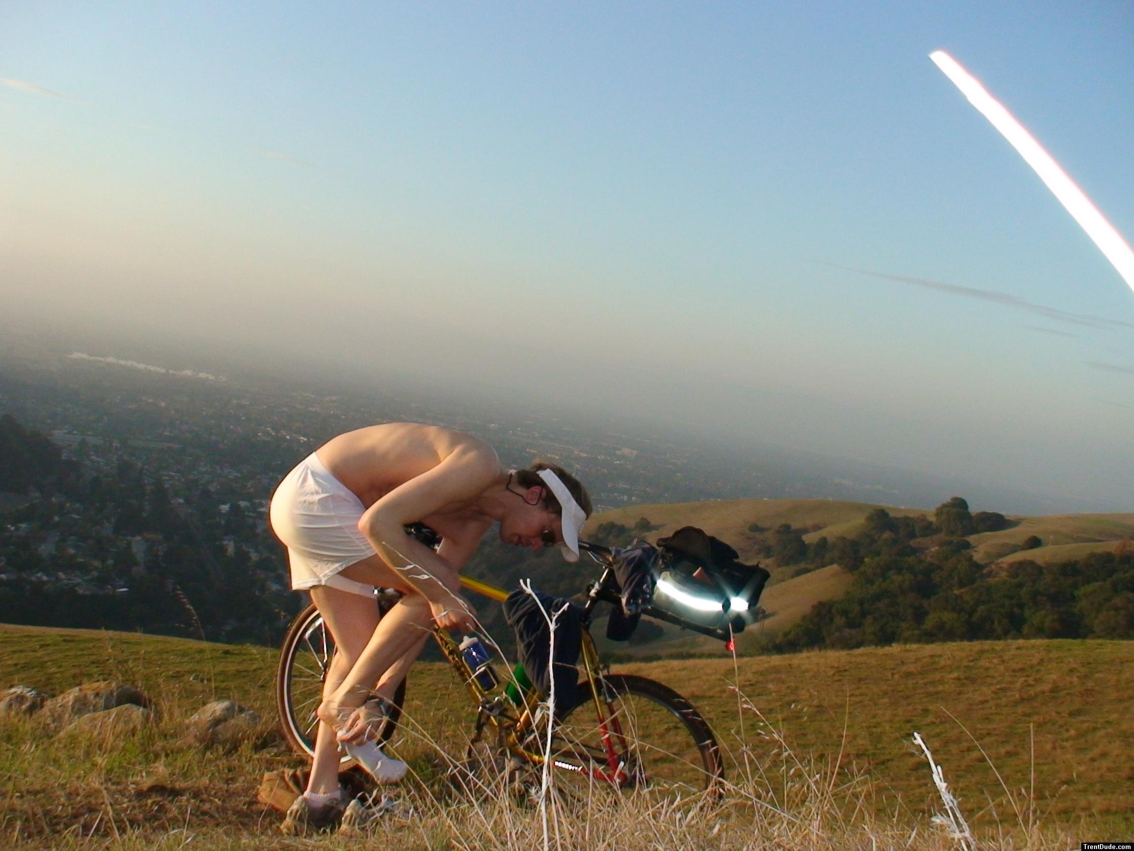 Nothing better on a bike ride than a clean pair of boxers (Nylon/spandex ExOfficio Boxers that always stay dry)