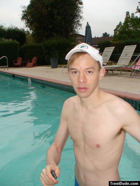 Getting ready to swim