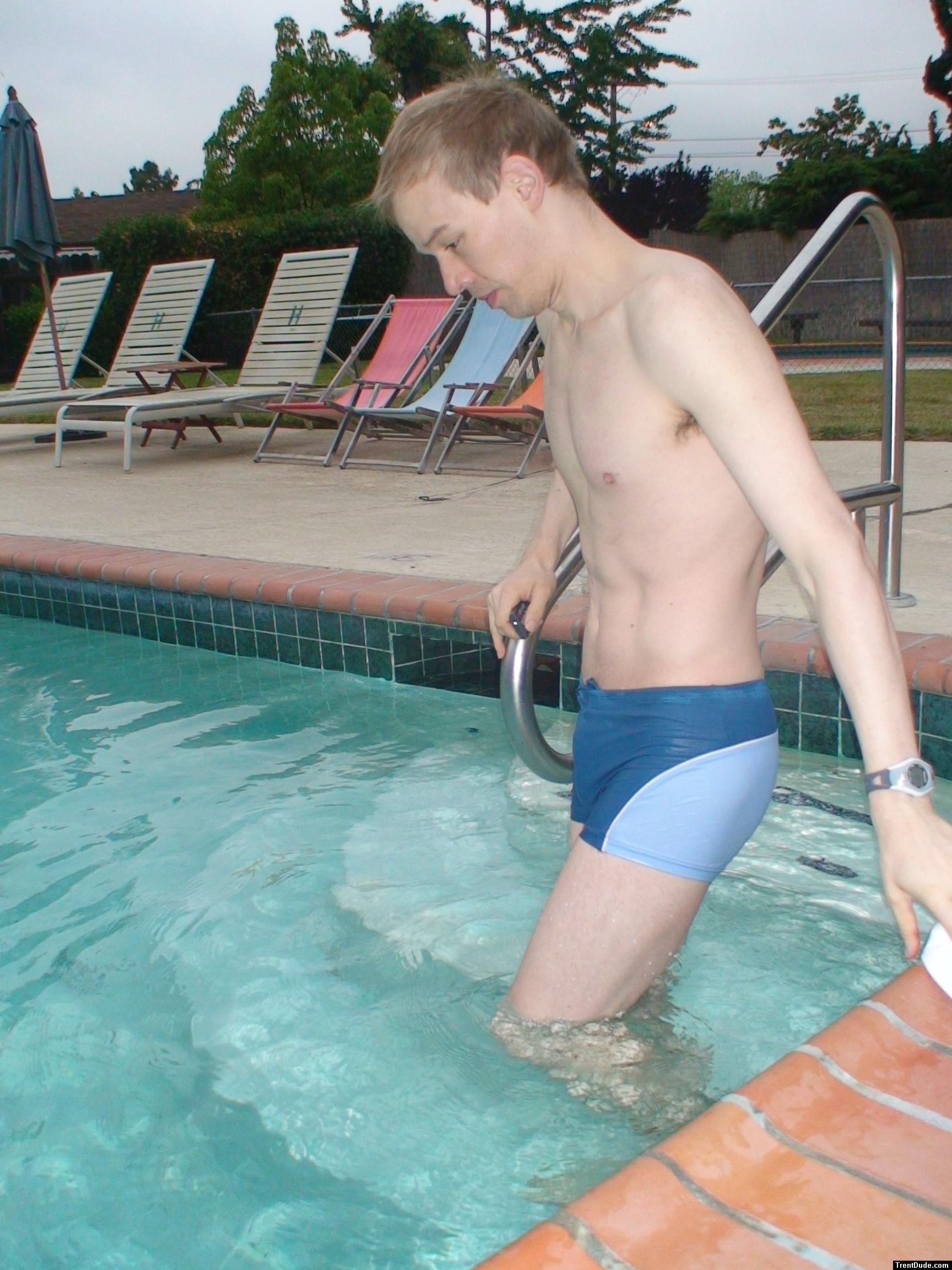Checking out the water -  Calvin Klein swim boxer