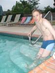 Swimmer in a Calvin Klein swim boxer