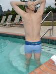 Calvin Klein swim boxer - stretching (back, rear)