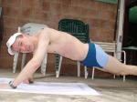 In the middle of a push-up