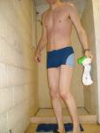Holding the shampoo
