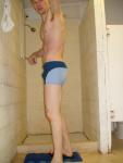 About to shower (armpit)