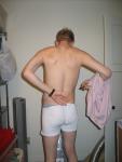 adjusting the waist band - Hanes boxer briefs