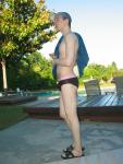 Here comes the girl's swim team