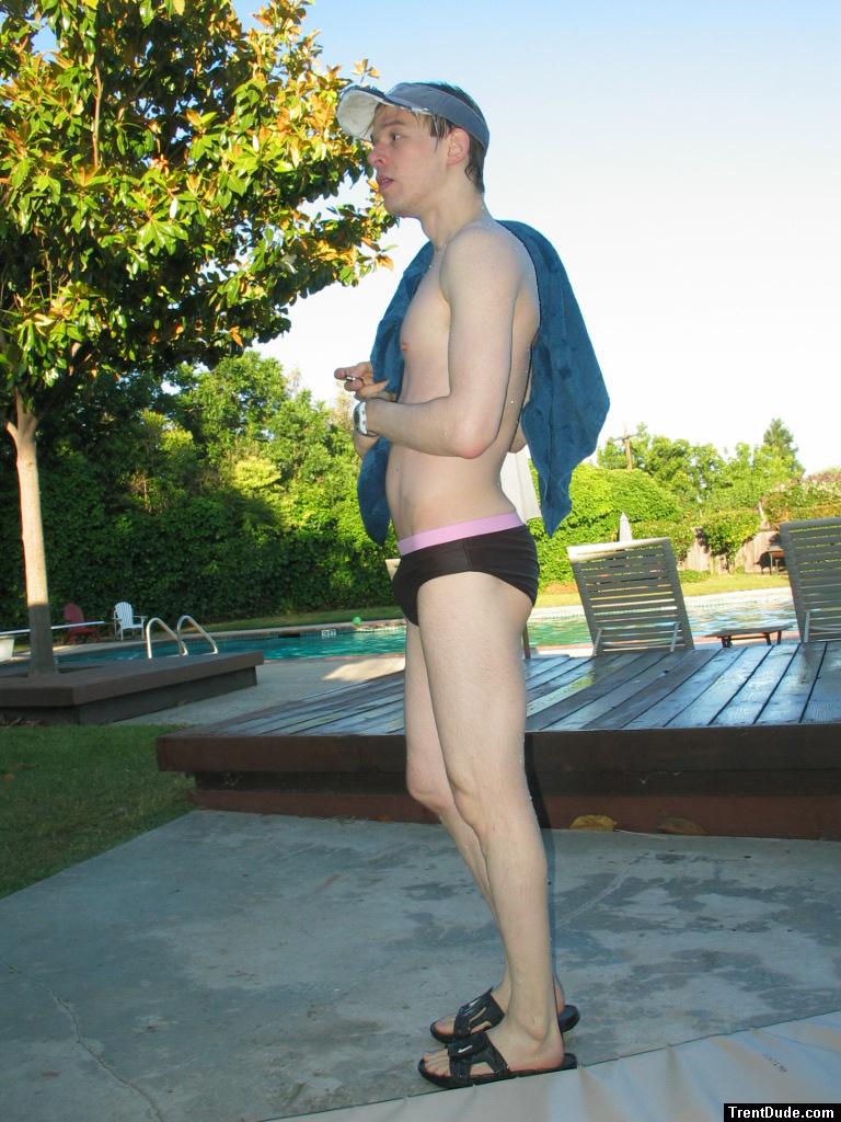 Here comes the girl's swim team