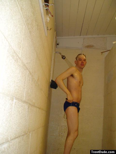 in the locker room