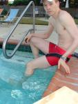 Not sure if he should get them wet