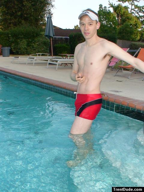 Posing before swim practice