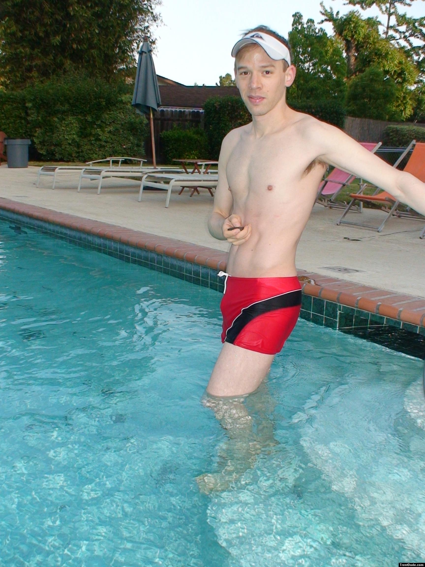 Posing before swim practice