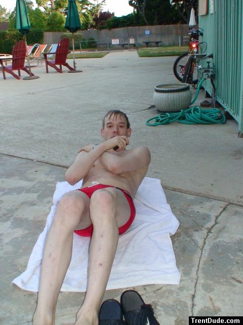 Exhausted and wet