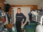 Trent in a blue shirt and black Levi's jeans