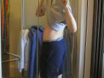 SHirtless in the mirror