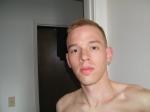 Trent shirtless with short hair