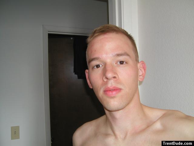 Trent shirtless with short hair